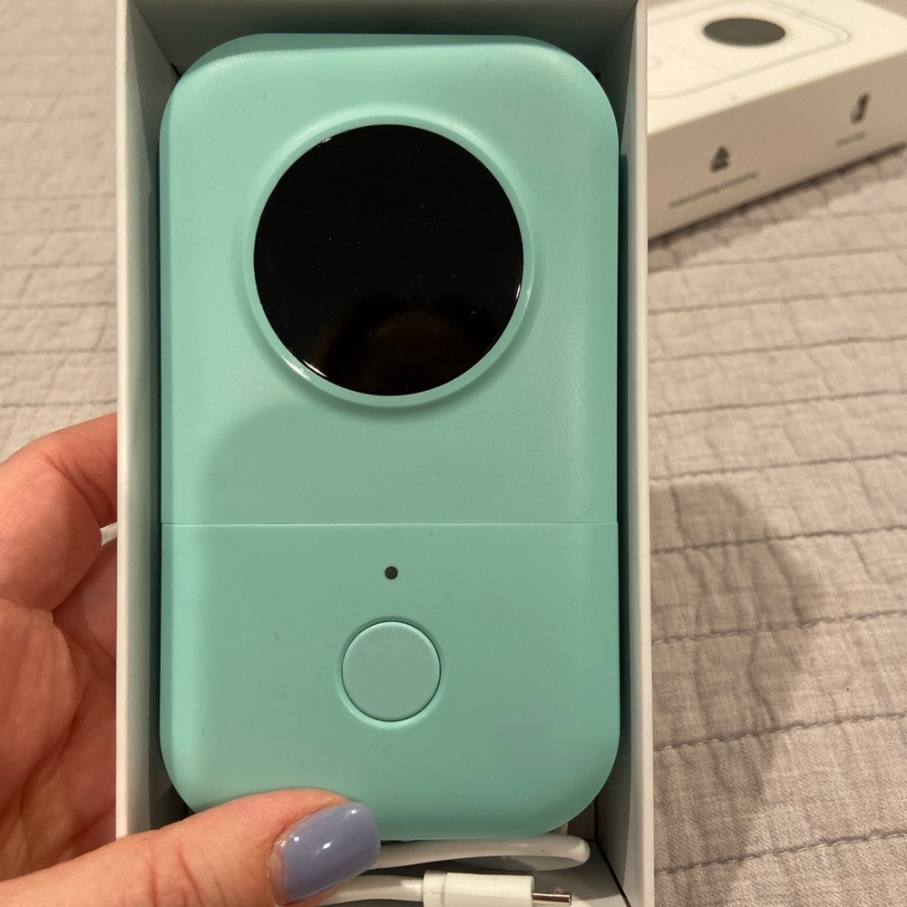 Phomemo D30 Bluetooth Label Printer – Mint Green – Portable Sticker Printer